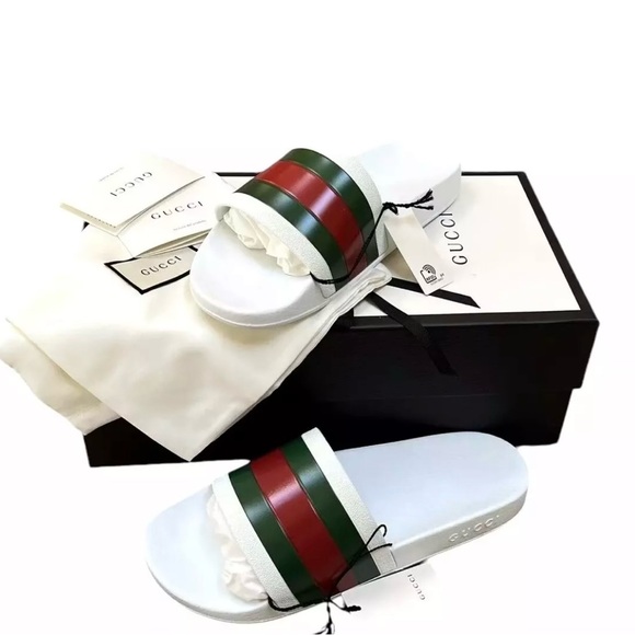 Gucci Men’s Pool Slides Size 9.5 - Picture 2 of 8